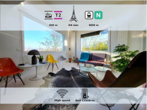 360 : Superbe maison, rooftop, vue Tour Eiffel, T2